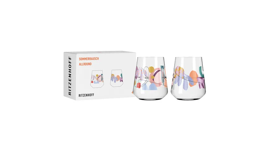 RITZENHOFF Allround-Glas Sommerrausch 2er-Set  #1#2 Mehrfarbig