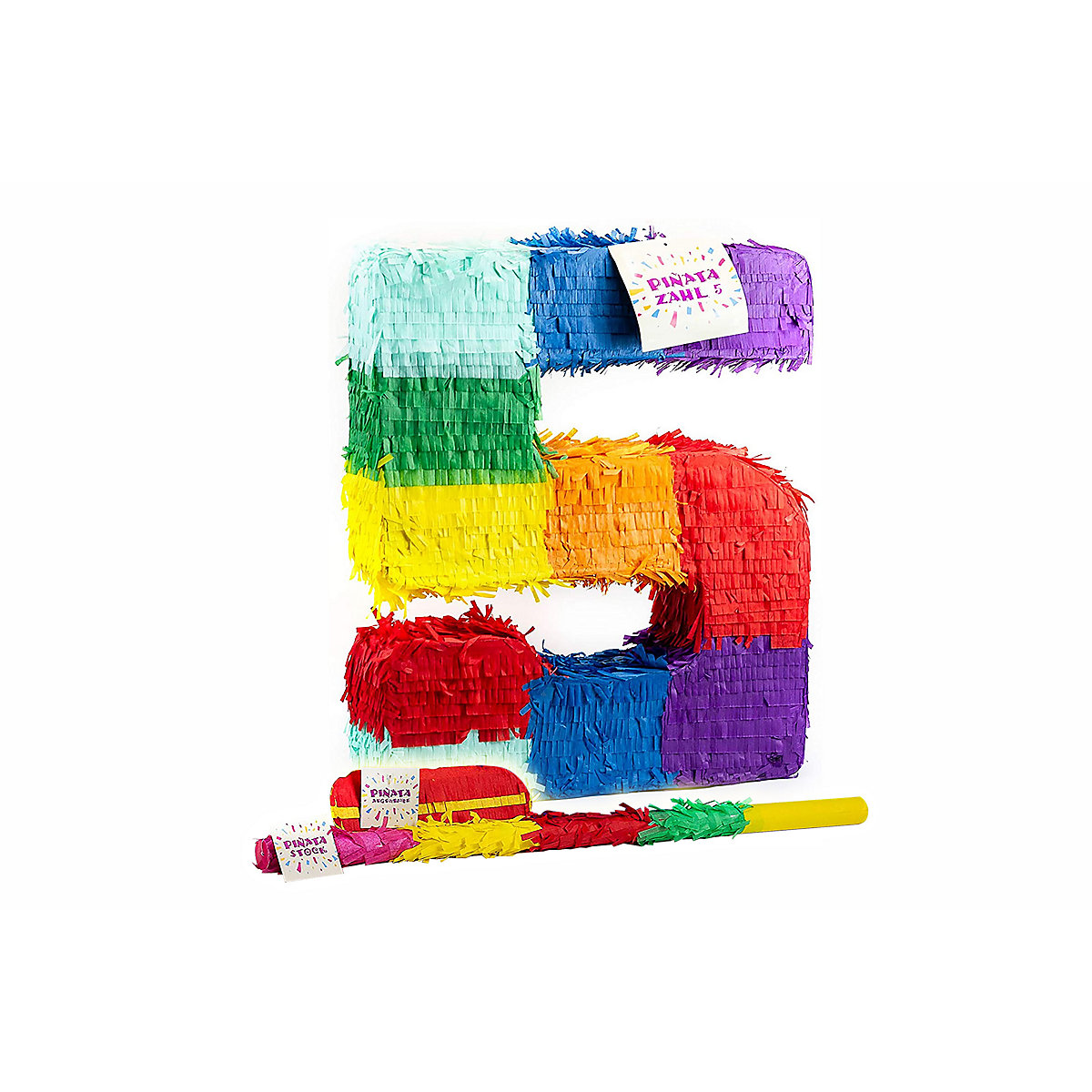 Pinata Zahl 5 Set
