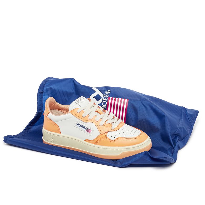 Autry Wmns Medalist Low leat/leat wht/bufforng