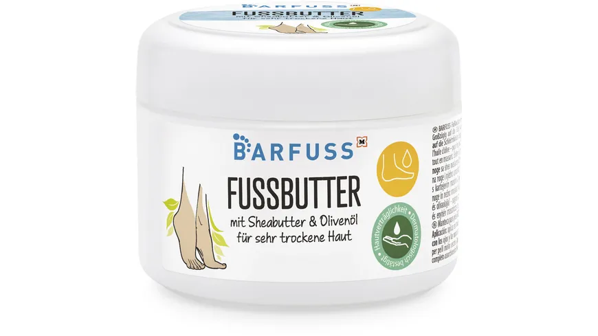 BARFUSS Fussbutter Sheabutter & Olivenöl 200 ml