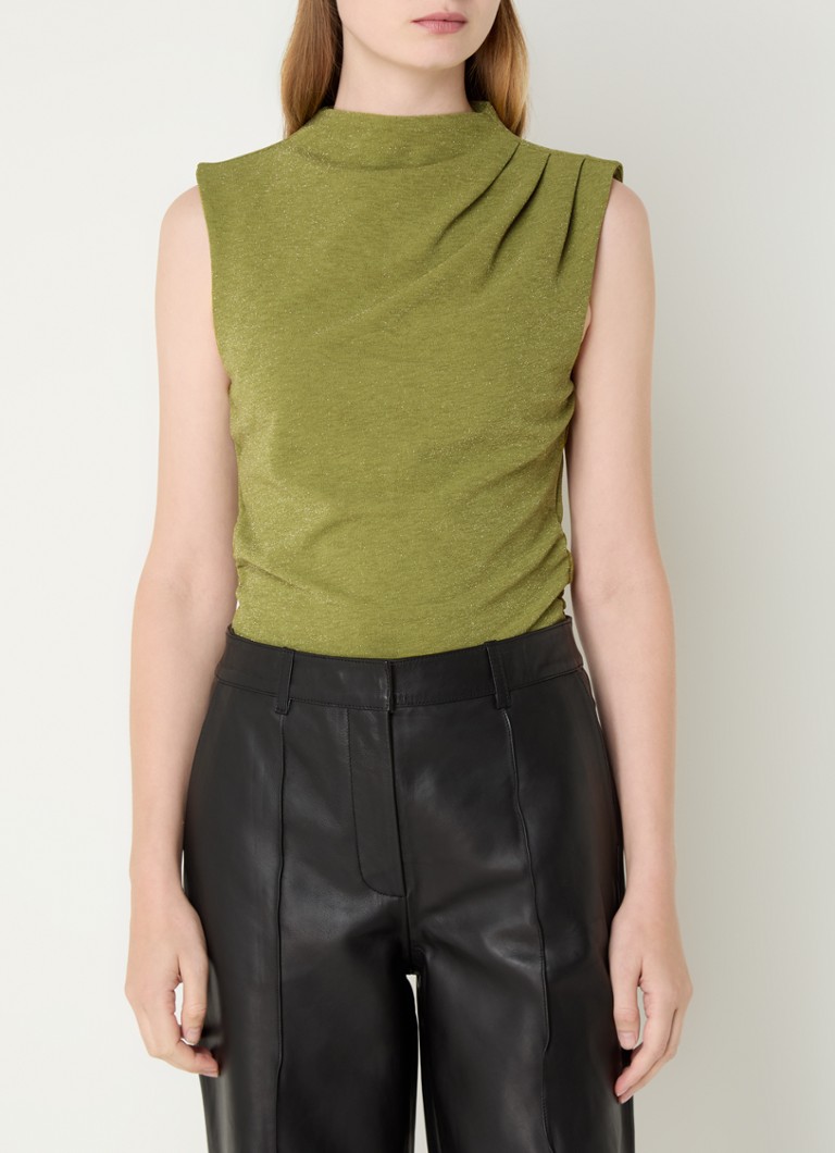 Tricou fără mâneci pentru femei Marwa, cu inserții din lurex.