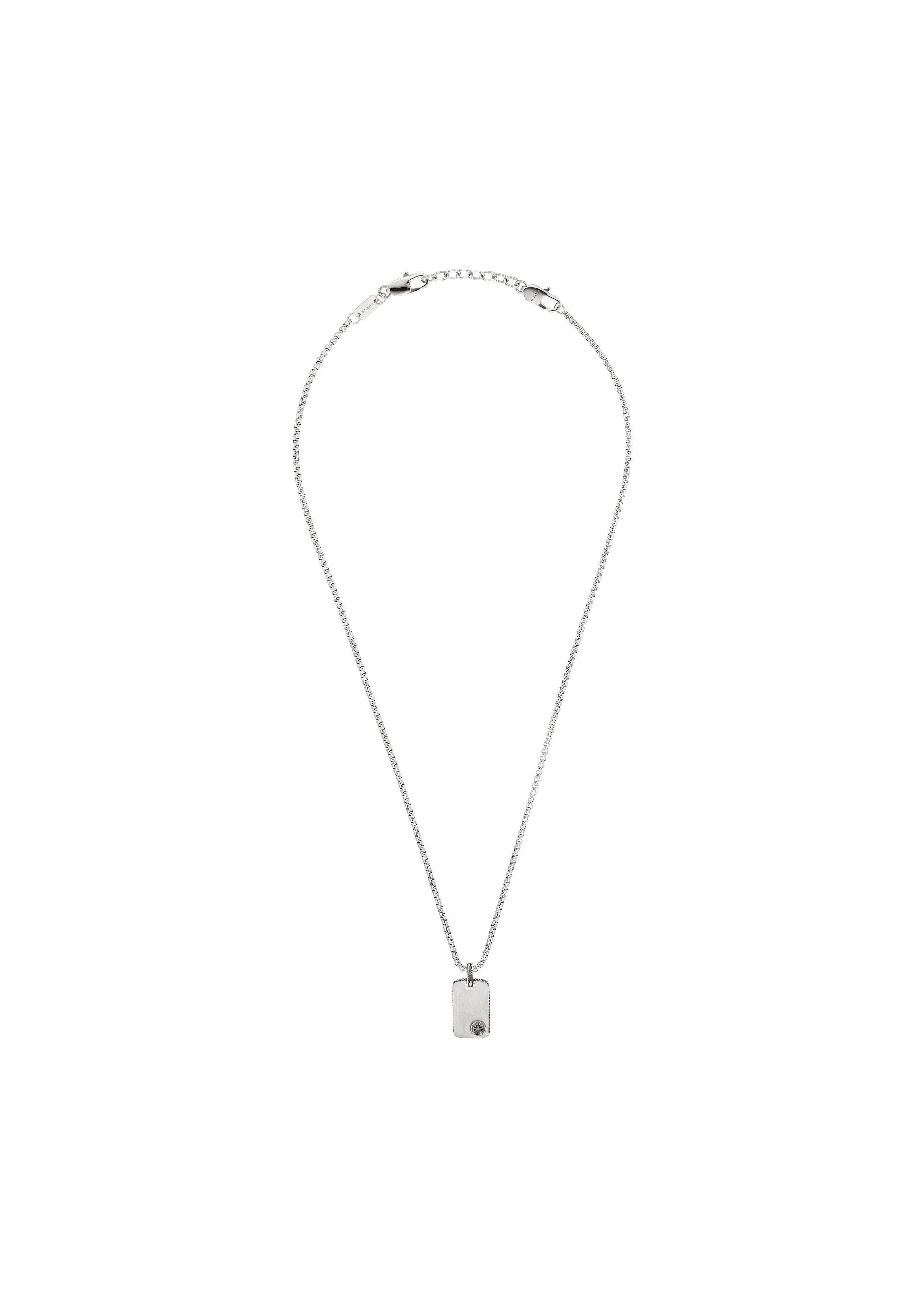 Dog-Tag-Kette mit Kompass-Detail  6009628-92B0