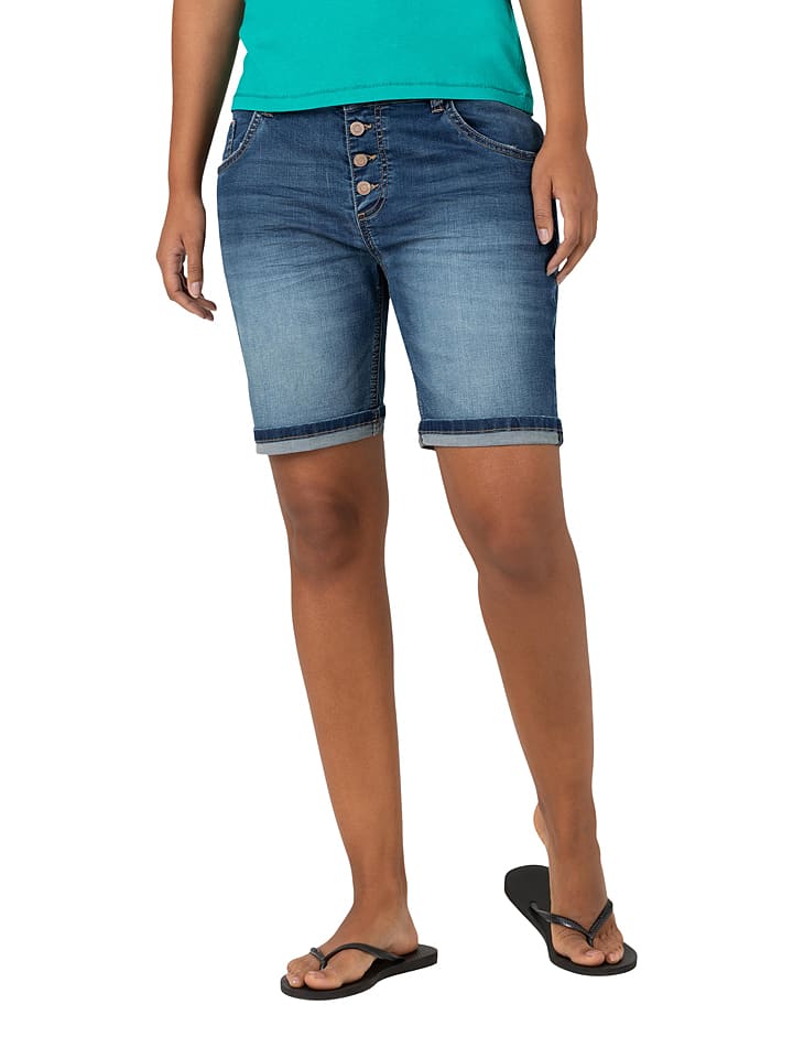 Timezone Jeans-Shorts in Blau günstig kaufen