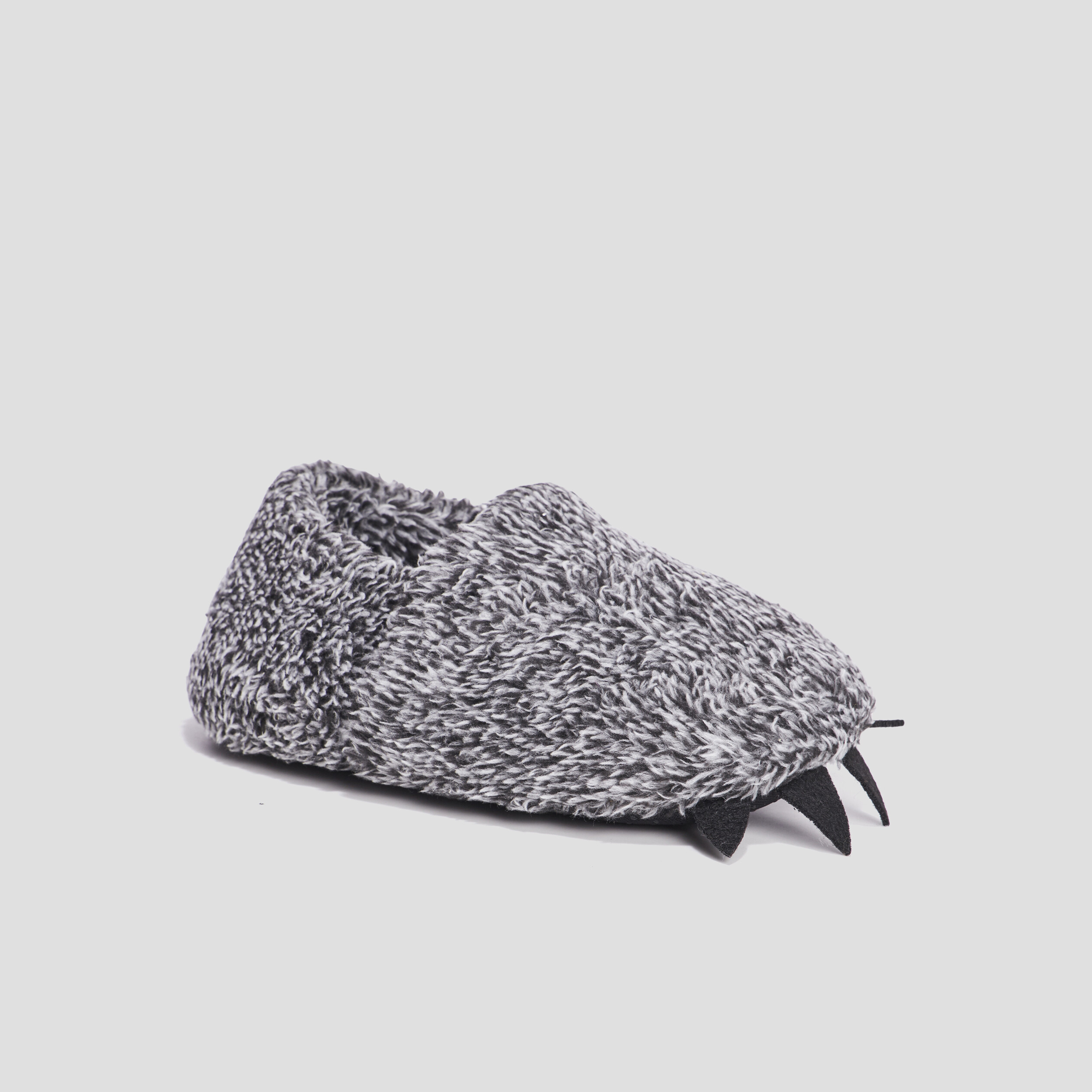 Chaussons sans gêne fourrure gris garçon | La Halle