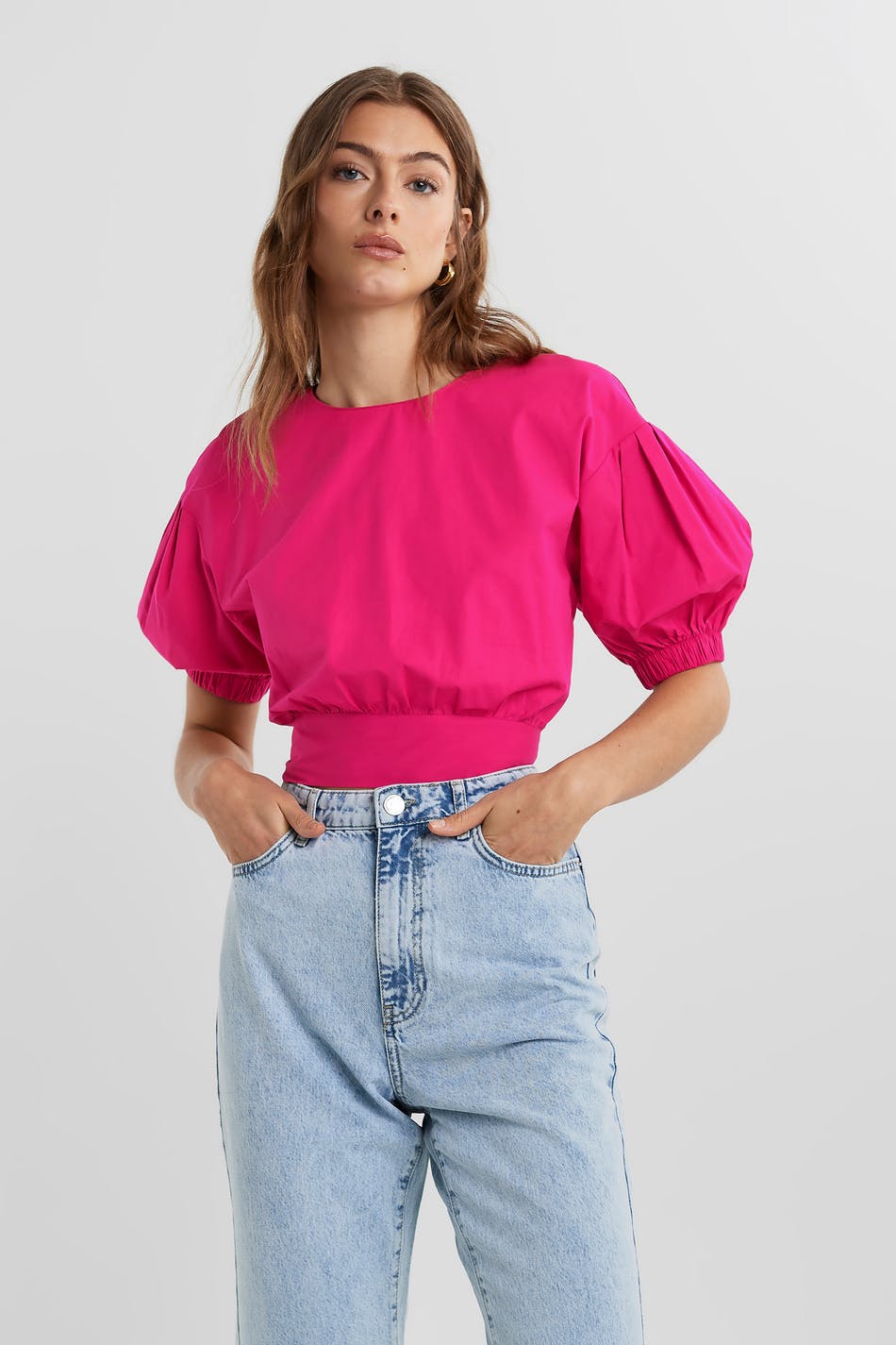 Julia open back blouse