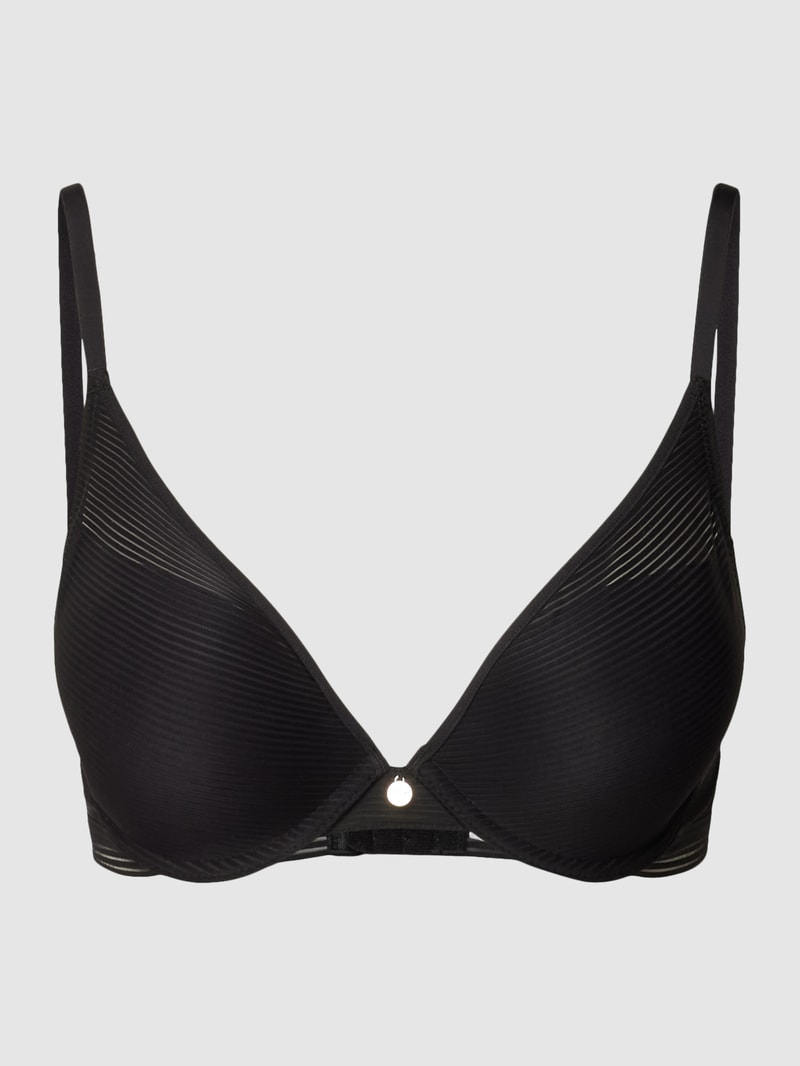 Push-up-BH in Ripp-Optik Modell 'Zoe' in schwarz