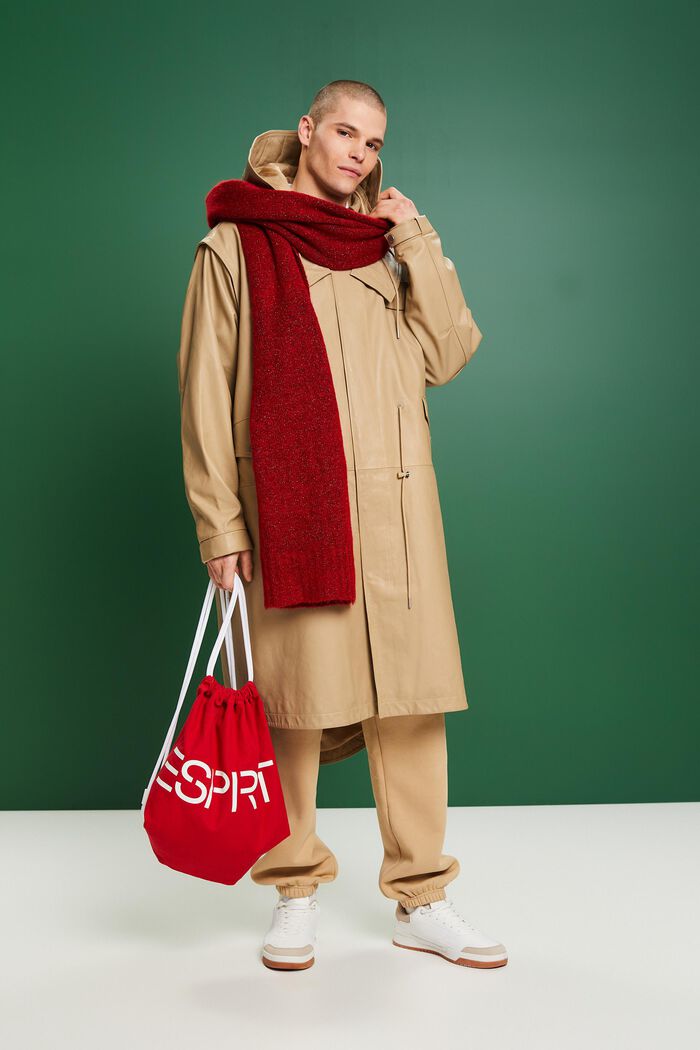 Multifunktionaler Parka aus Leder