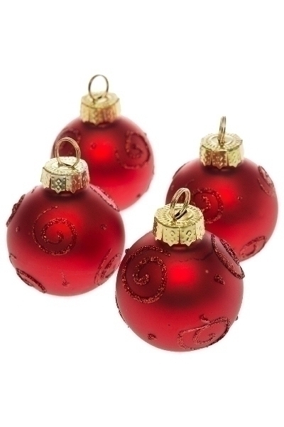 MyFlair Kartenhalter, Weihnachtsbaumkugel, 4er Set