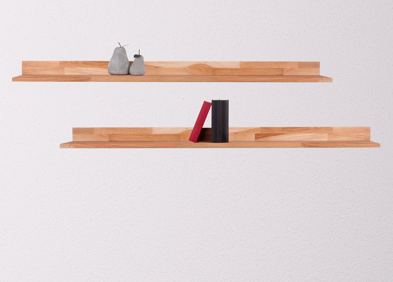 INTERIA Home&Living L-Wandboard / Wandregal KALLE 120 cm