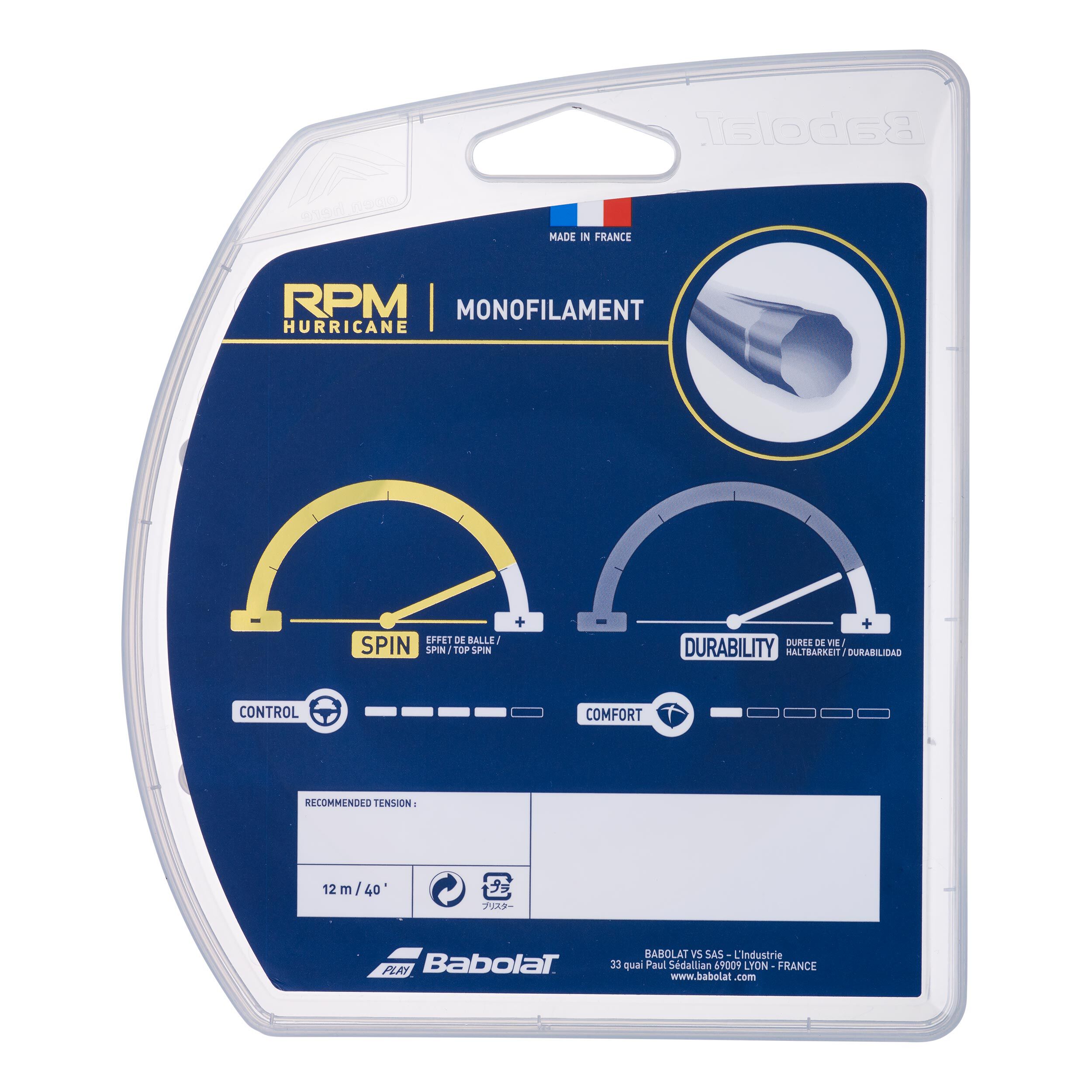 RPM Hurricane Saitenset 12m - Gelb
