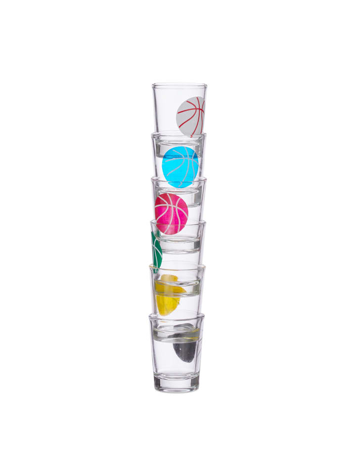 relaxdays Basketball Trinkspiel in Transparent günstig kaufen onesize