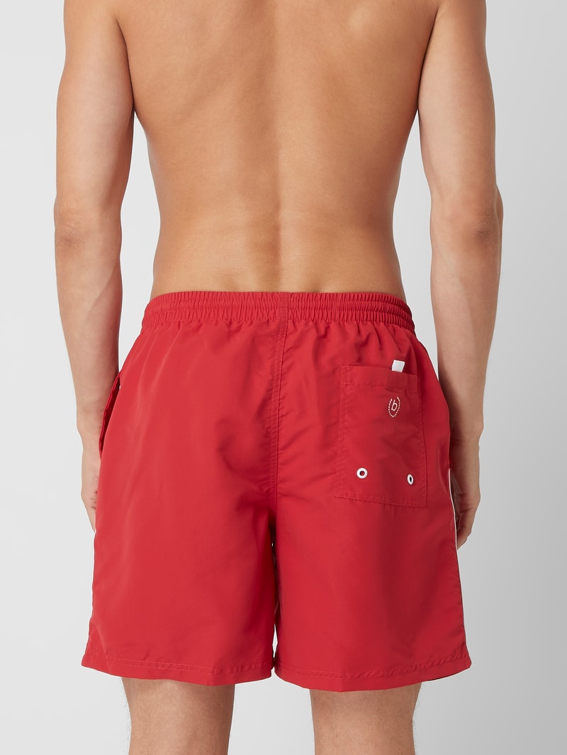 Badehose mit Logo in rot
