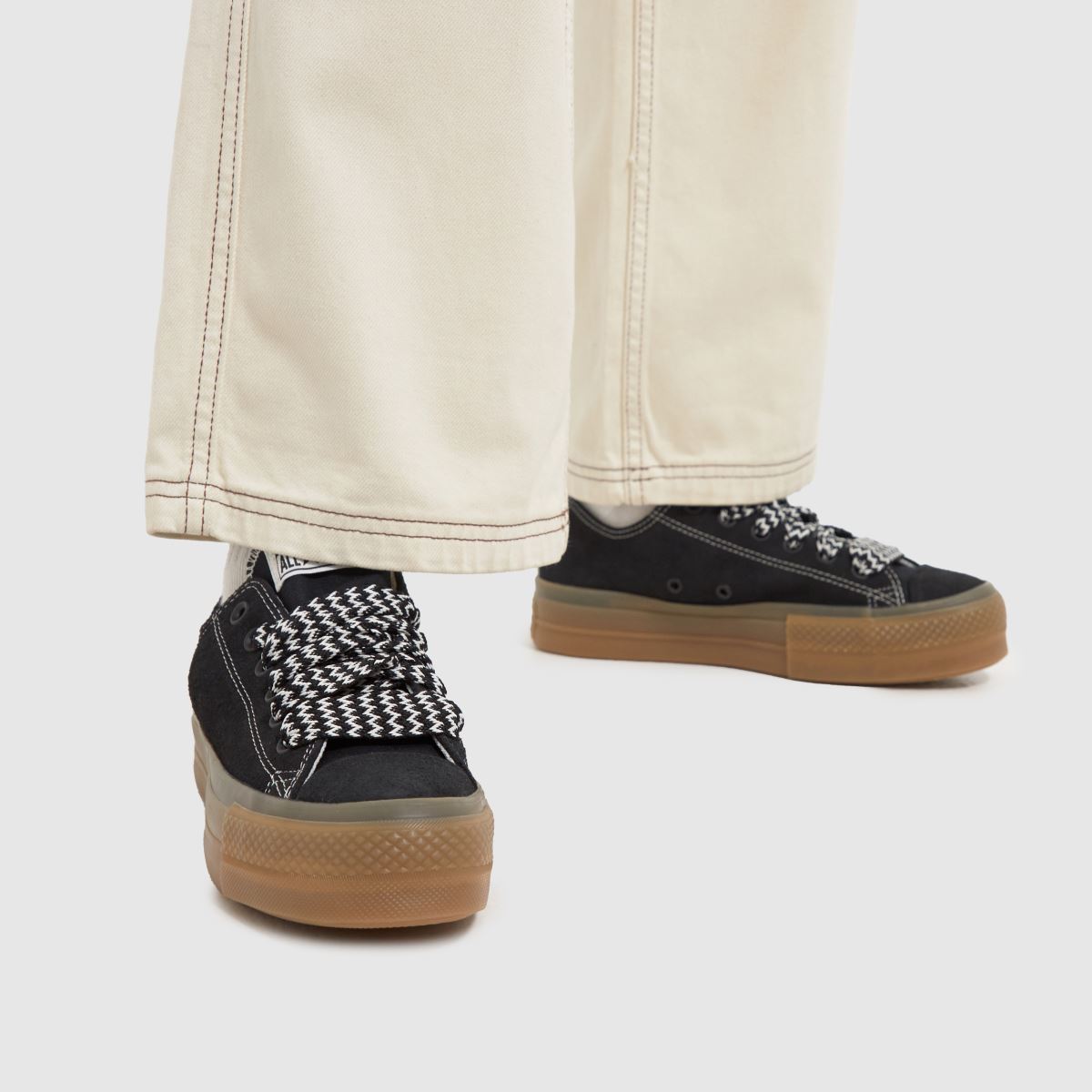 Converse All Star Lift Ox cipők fekete színben