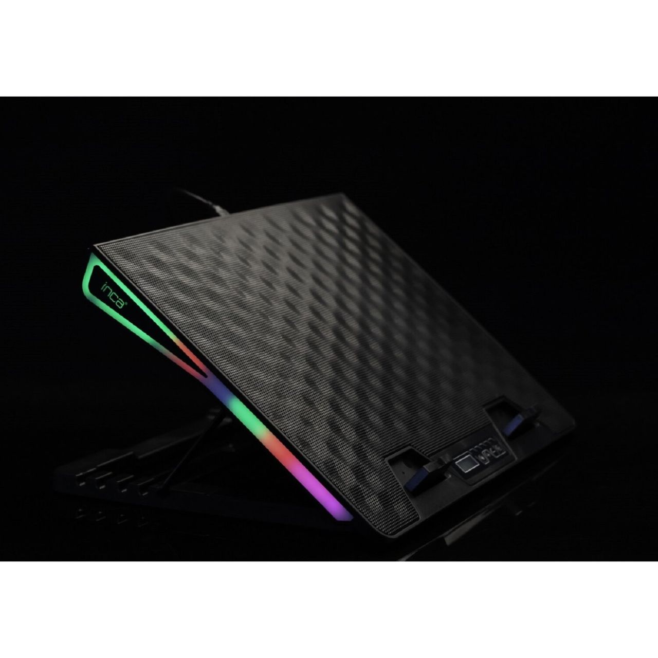 Inca INC-608GMS Laptopkühler Notebookkühler geeignet für 13-18-Zoll-Laptops 1x185mm Lüfter
