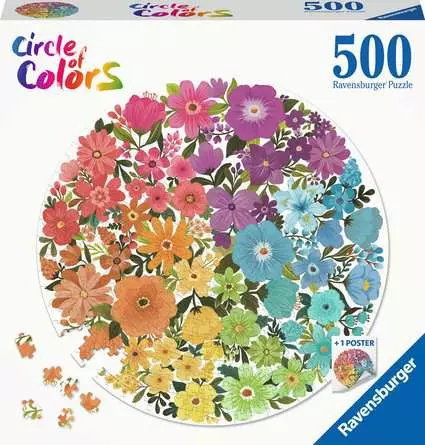 Puzzle 500 Teile - Circle of Colors - Flowers