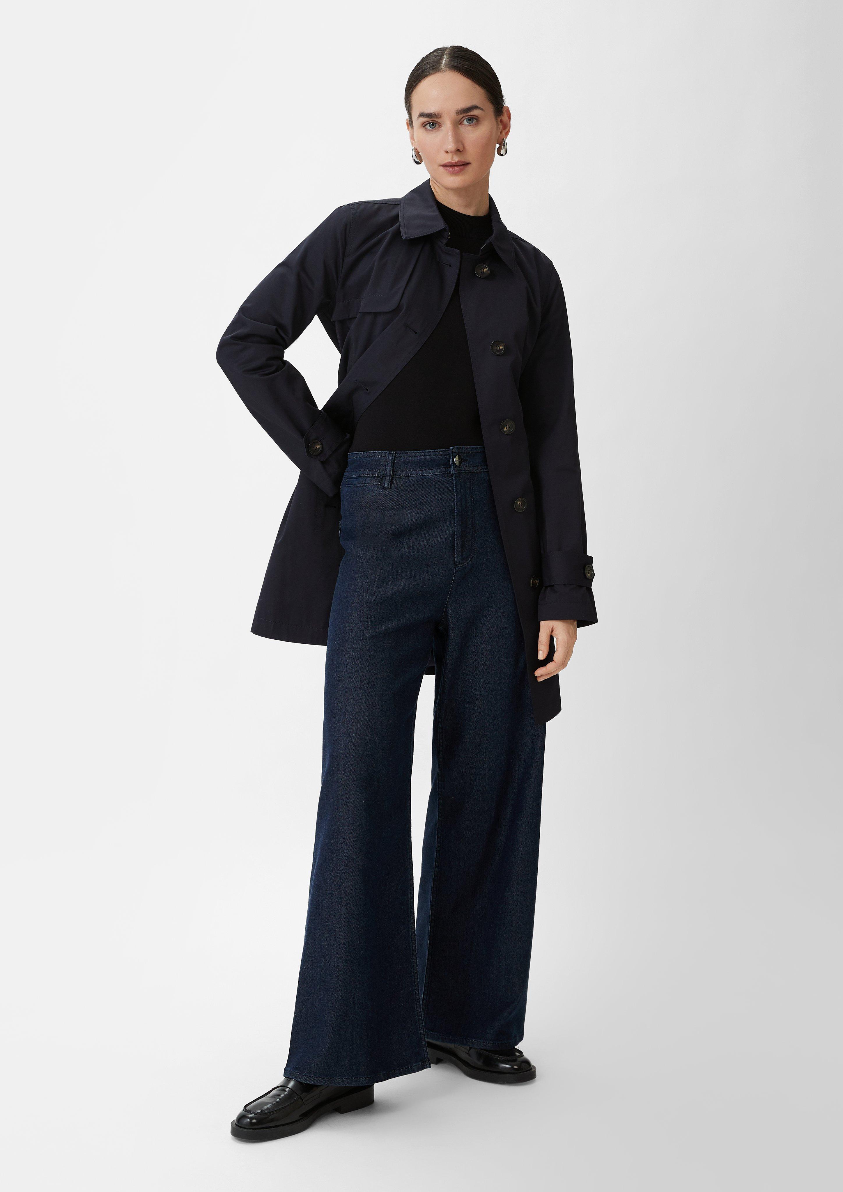 Regular: Jeans mit Cropped leg - blau