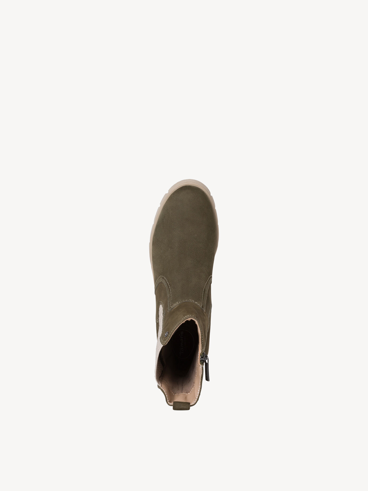 Bottine Chelsea en cuir - vert