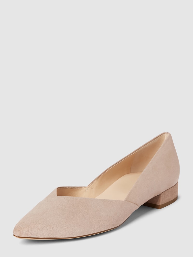 Ballerinas in unifarbenem Design Modell 'Boulevard' in taupe