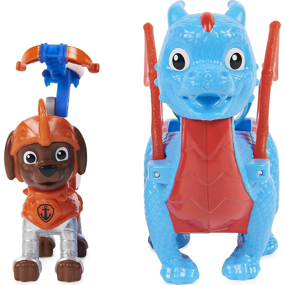 Paw Patrol, Rescue Knights Zuma und Dragon Ruby Actionfiguren-Set, Spielzeug geeignet für Kinder ab 3 Jahren