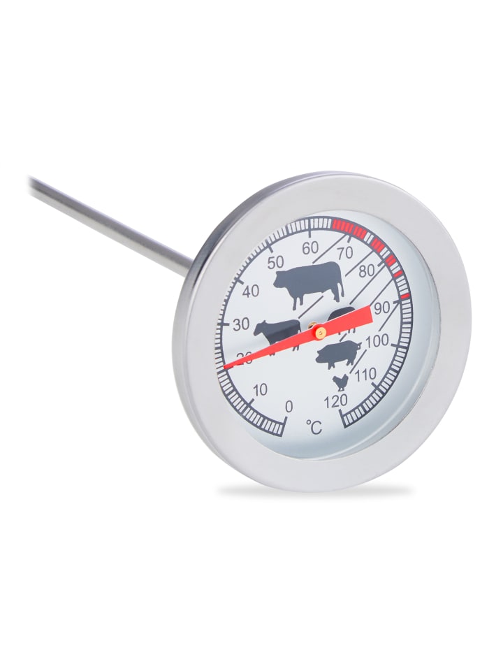relaxdays Analoges Einstichthermometer in Silber günstig kaufen onesize