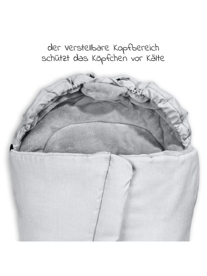 Hauck Winter-Fußsack für Kinderwagen und Buggy Pushchair in grau günstig kaufen onesize