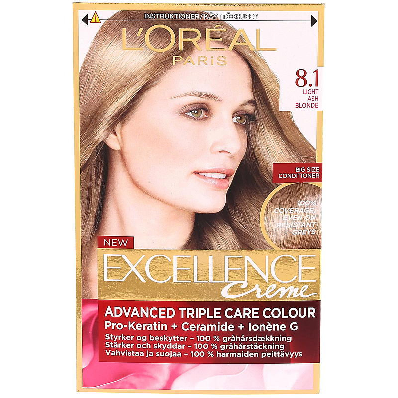 Loreal L'Oréal hårfarge 8.1 lys askeblond
