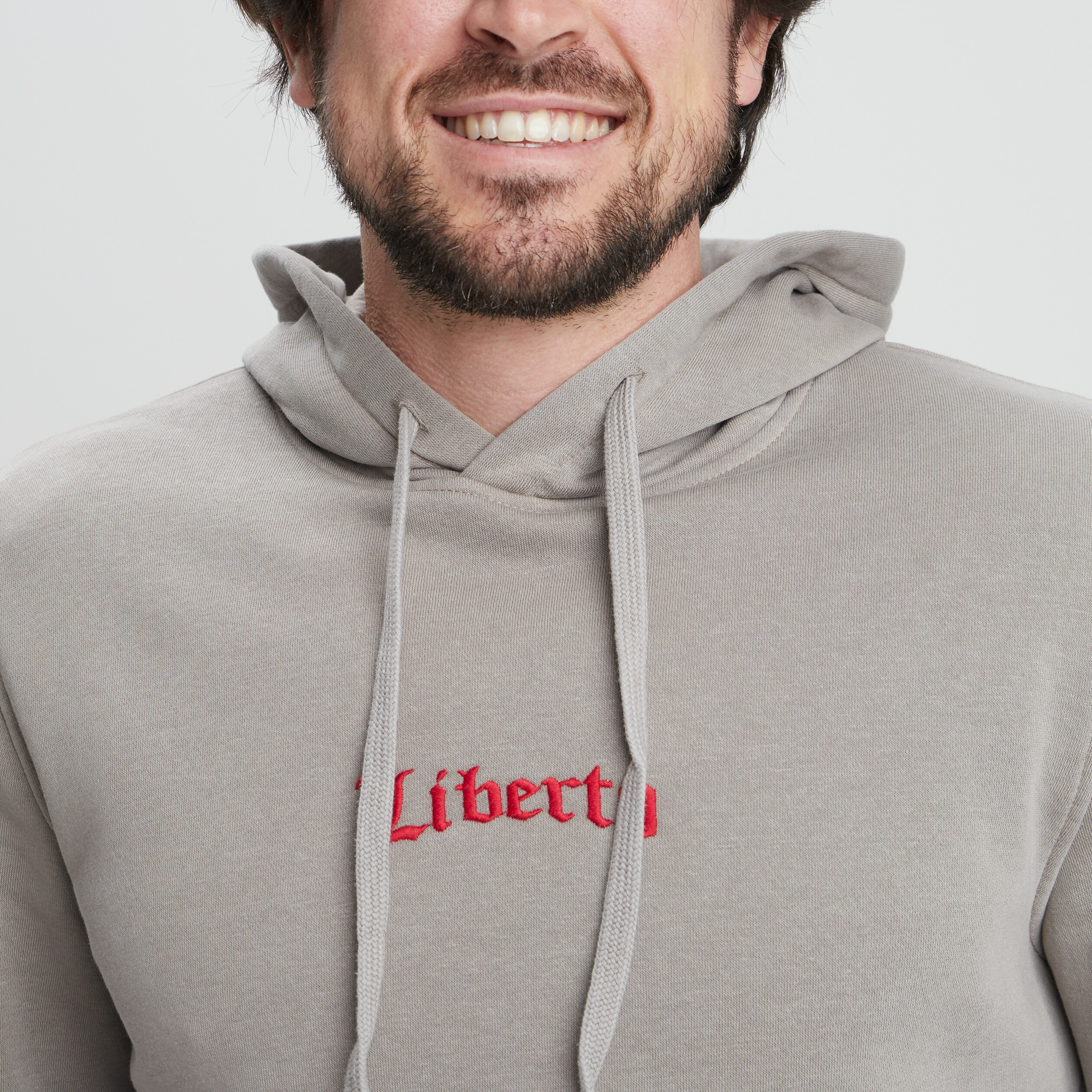 Sweat à capuche hoodie Liberto taupe homme | La Halle