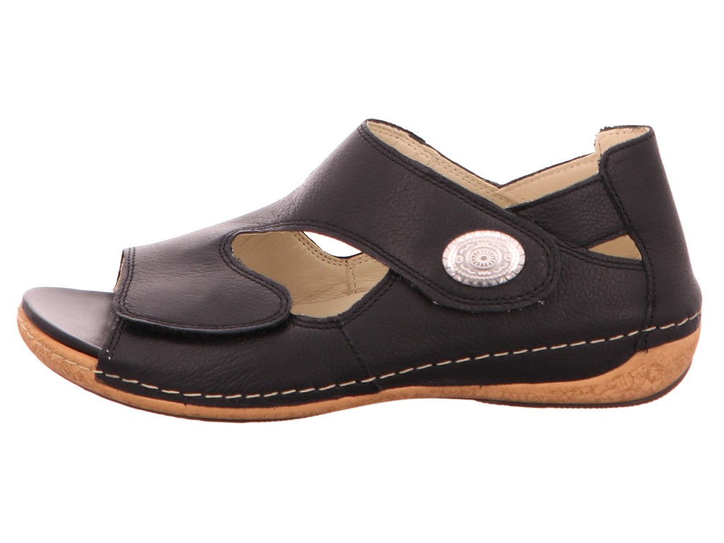 WALDLÄUFER Komfort Sandalen schwarz 342021