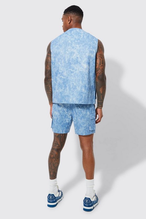 Cargo-Shorts mit elastischem Bund
