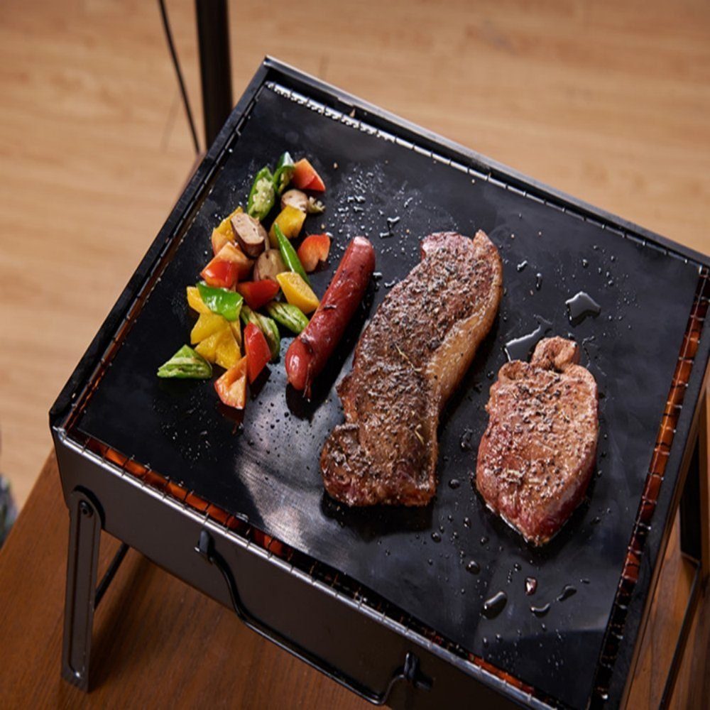 Suzakuin Backmatte BBQ Grillmatte 3er Set - Backpapier Wiederverwendbar Schutzmatte