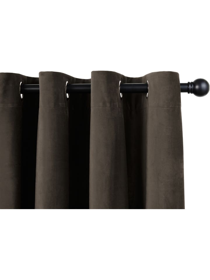 Lifa Living Ösenvorhang in Taupe günstig kaufen 150x250 cm
