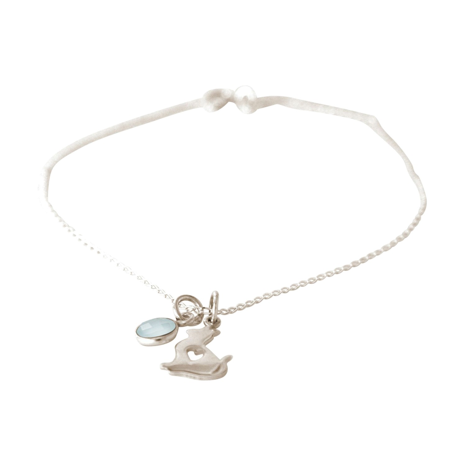 Armband 'KATZE - KÄTZCHEN Chalcedon'