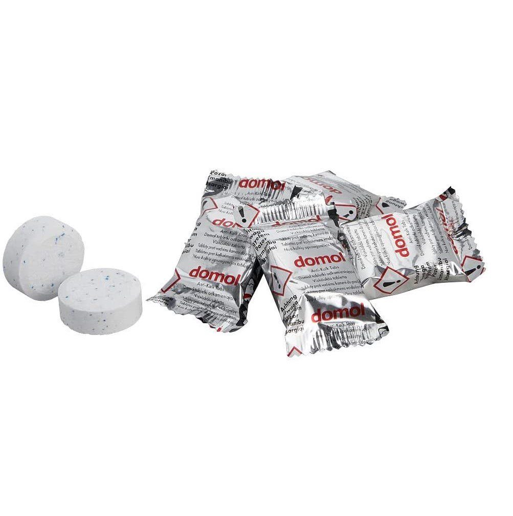 Domol Entkalker Tabs, 50 Stück, kompatibel für Jura, Siemens, Krups, Entkalker (Krups, Philips, Miele, Melitta, WMF, Delonghi, Bosch uvm. Entkalkertablette, Entkalkungstabletten, Entkalker Kaffeemaschine)