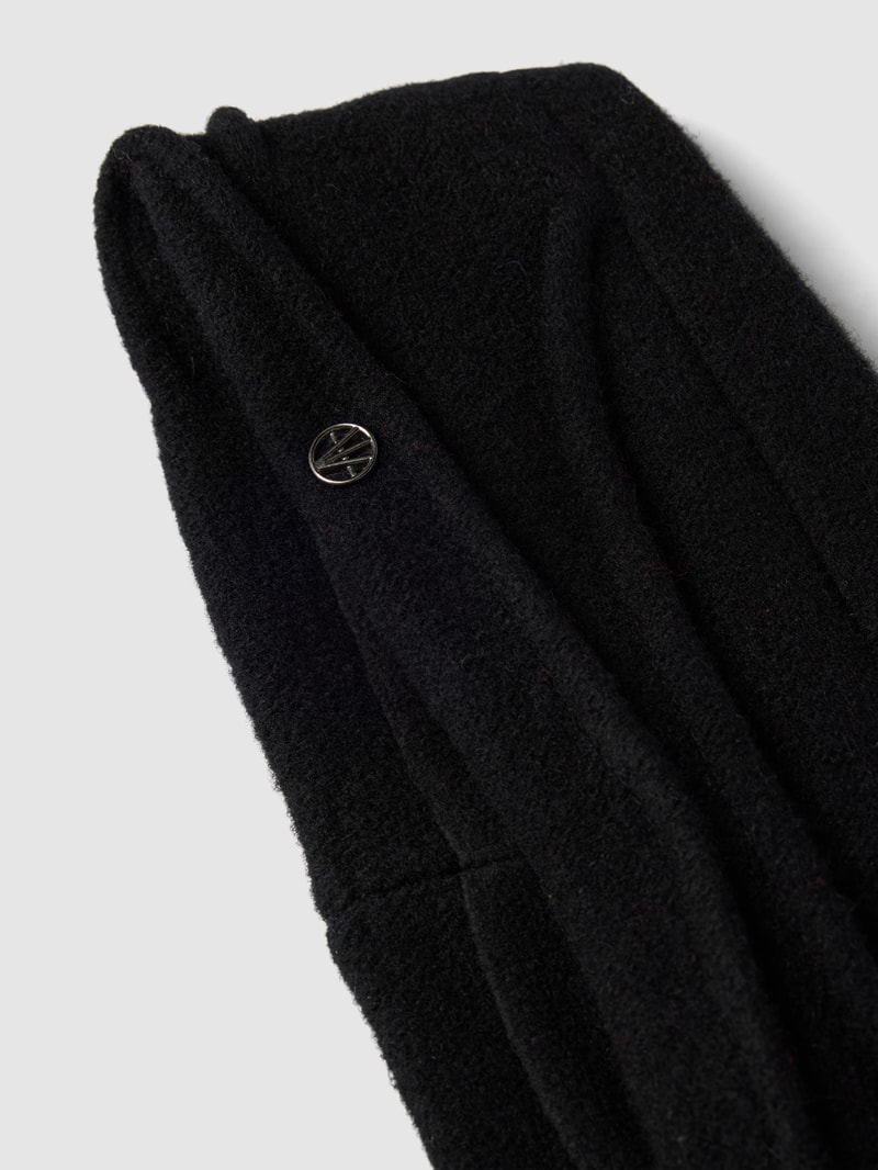 Stirnband mit Label-Applikation in schwarz