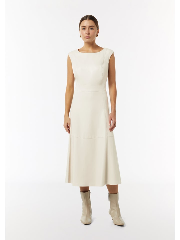 comma Kleid lang in Beige günstig kaufen