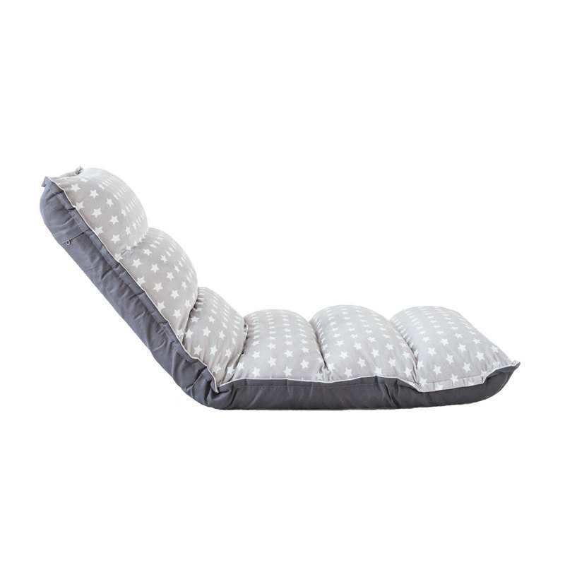 Fauteuil multi-positions étoiles gris et blanc Oxybul