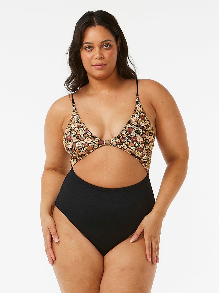 Rip Curl Bikini-Oberteil in Hellbraun/ Schwarz günstig kaufen