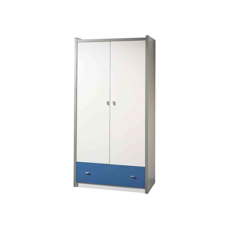 Armoire 2 portes Bonny bleu