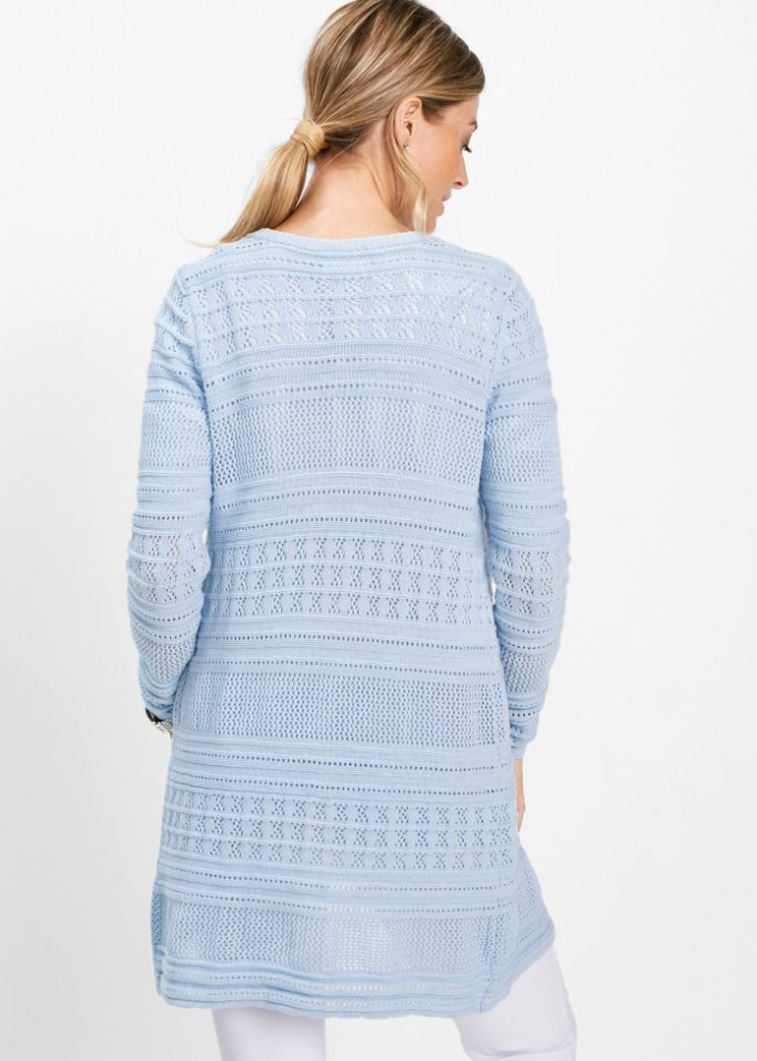 Strickjacke mit Leinenanteil