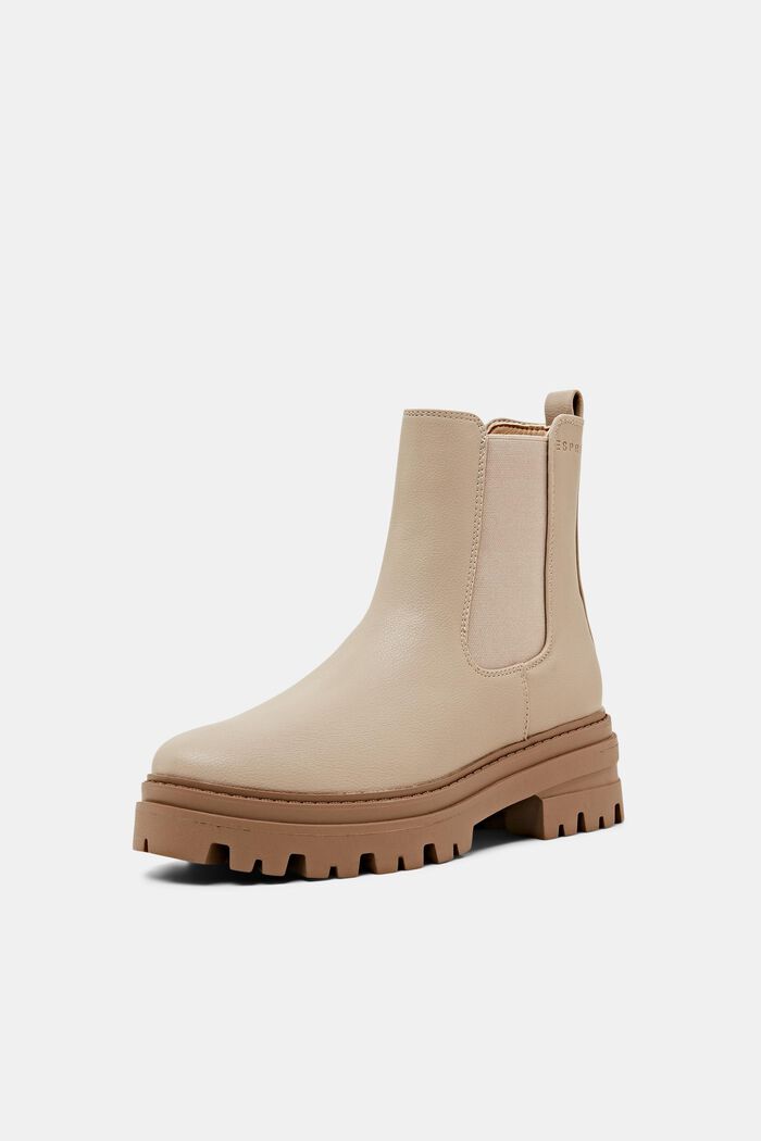 Grobe Boots in Lederoptik