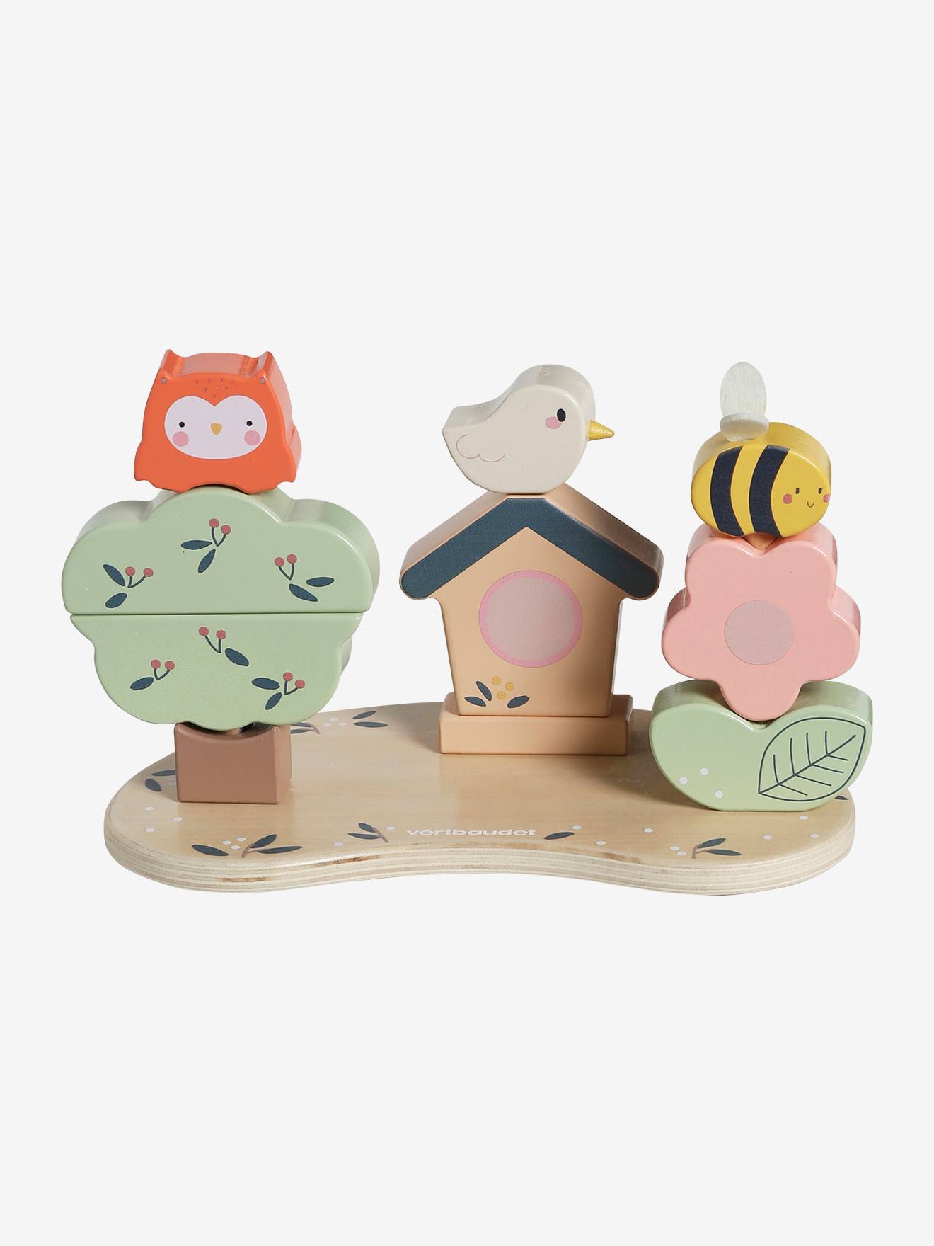 Vertbaudet Kinder Stapelspiel GIVERNY Holz FSC - gelb