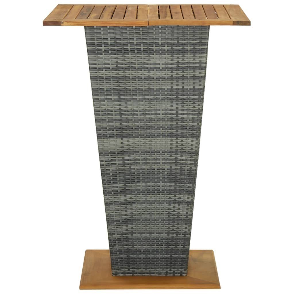möbelando Stehtisch Wörrstadt (LxBxH: 80x80x110 cm), aus Akazienholz in Grau