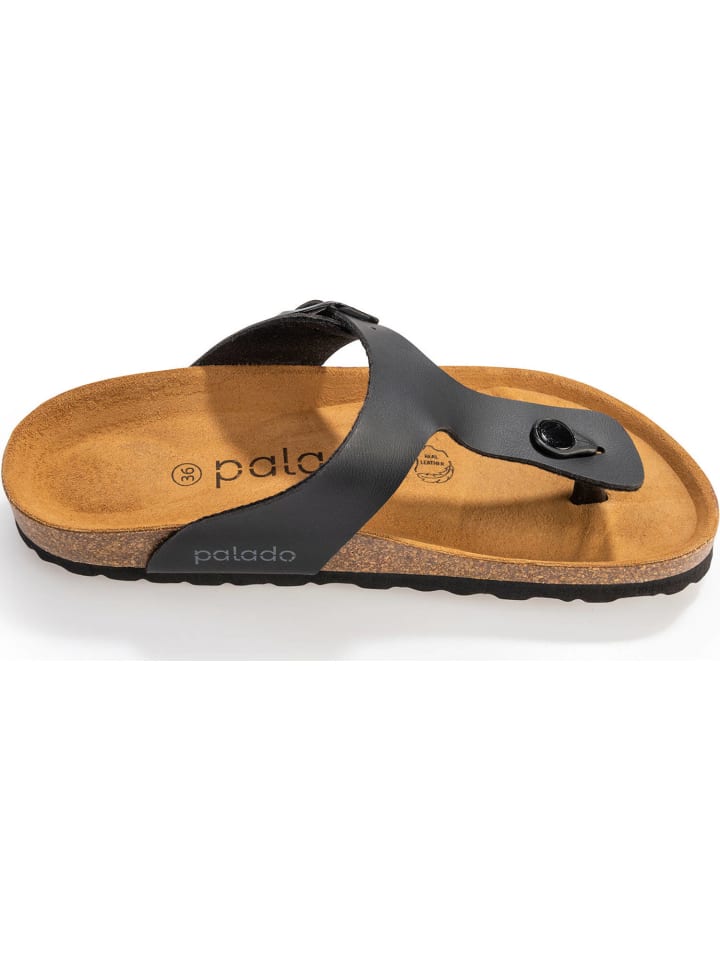 palado Zehentrenner in Schwarz günstig kaufen