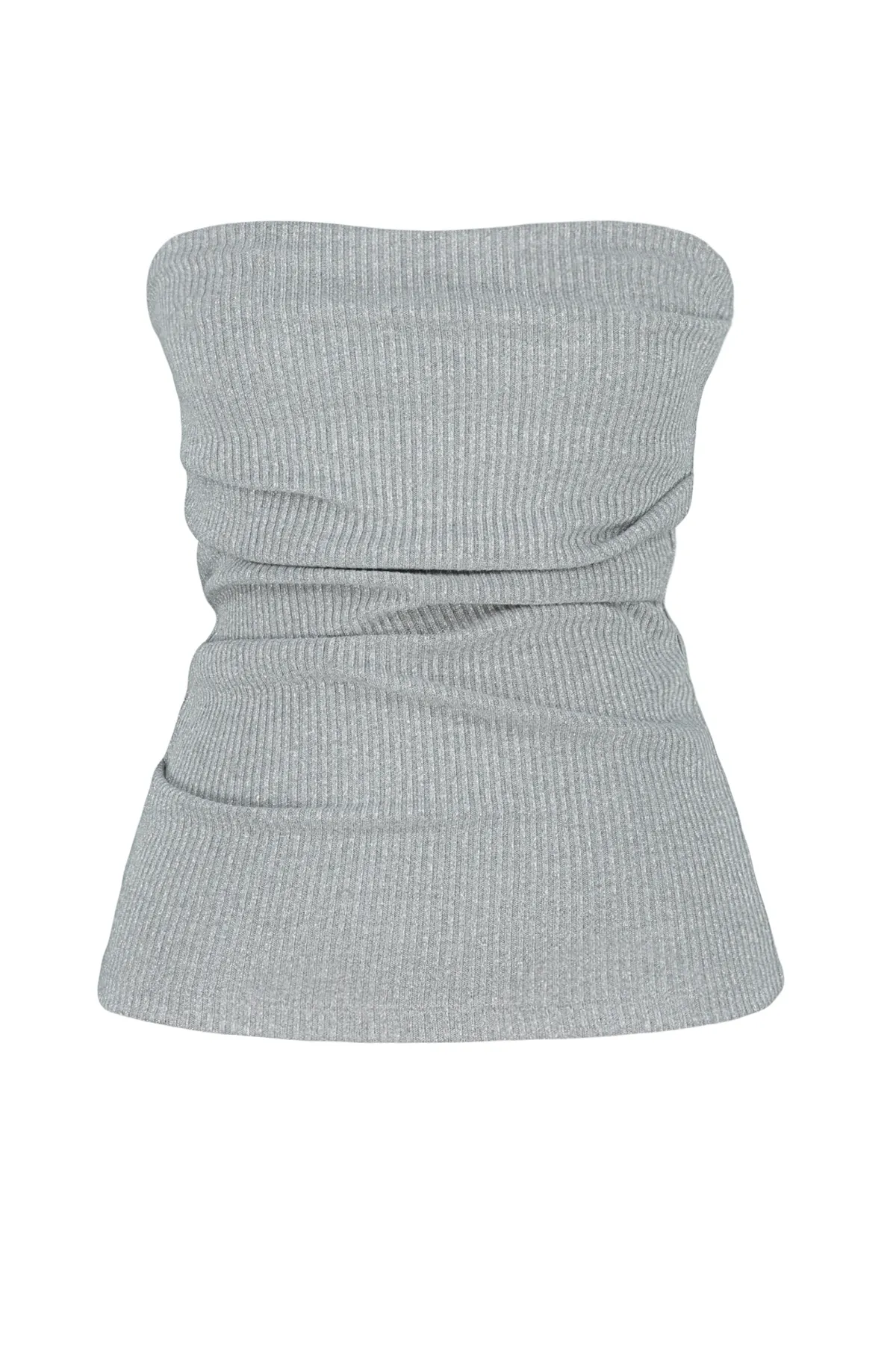 Trendyol Collection  Graue Strickbluse TWOSS24BZ00136