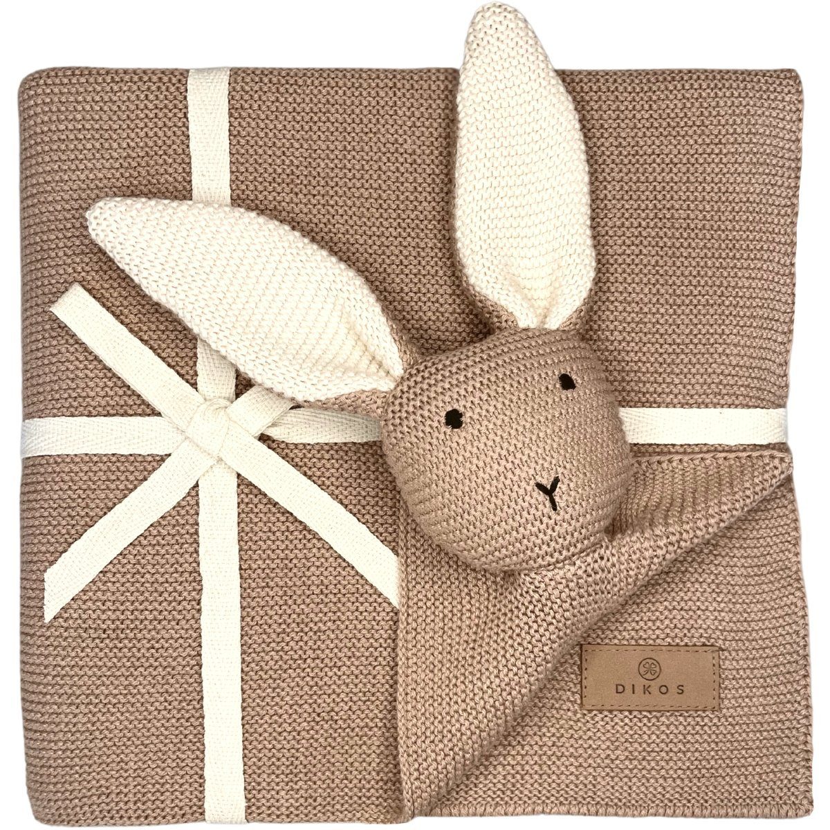 Babydecke DIKOS® Babydecke SCHMUSE-HASE Baby Geschenk Mädchen Junge Geschenkset, DIKOS, Geschenk zur Geburt, PREMIUM Qualität, 100 % BIO Baumwolle, nachhaltig