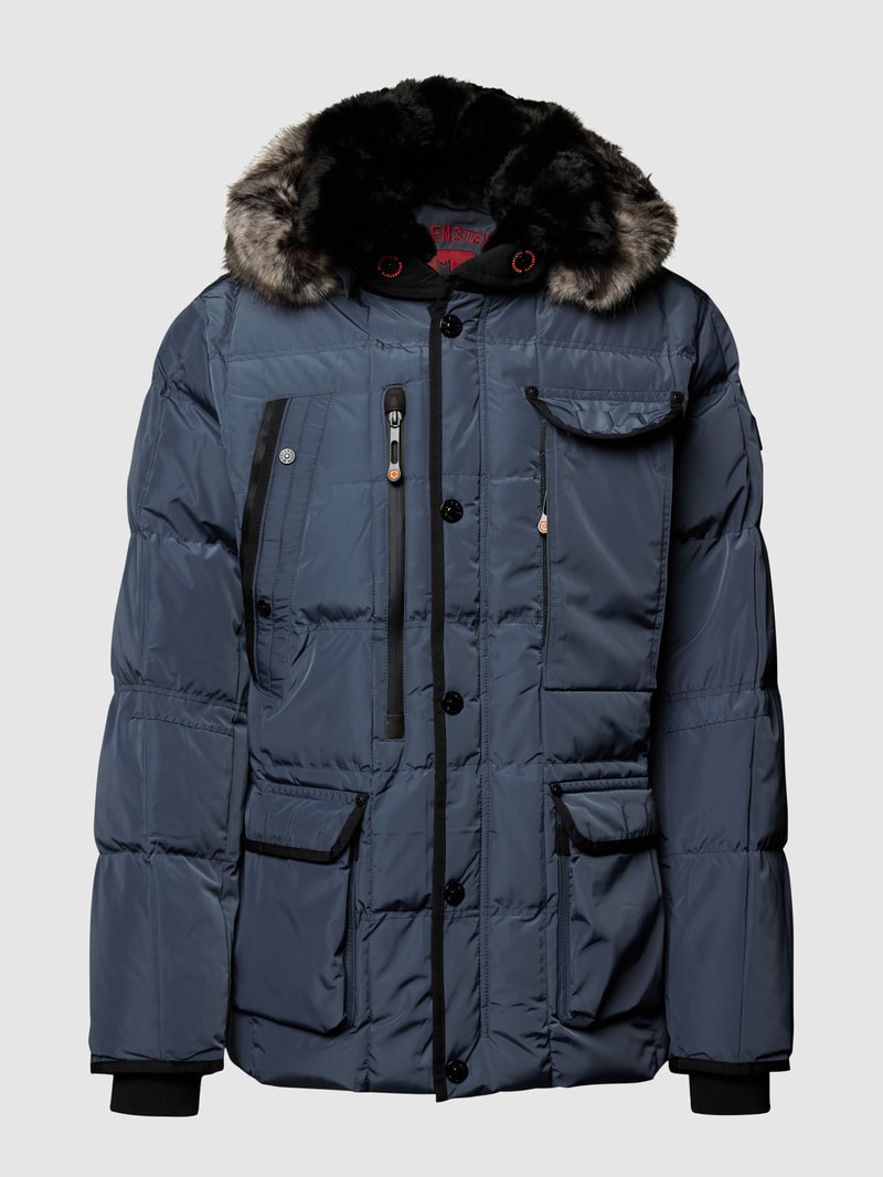 Funktionsjacke mit abnehmbarer Kapuze Modell 'MARVELLOUS' in blau