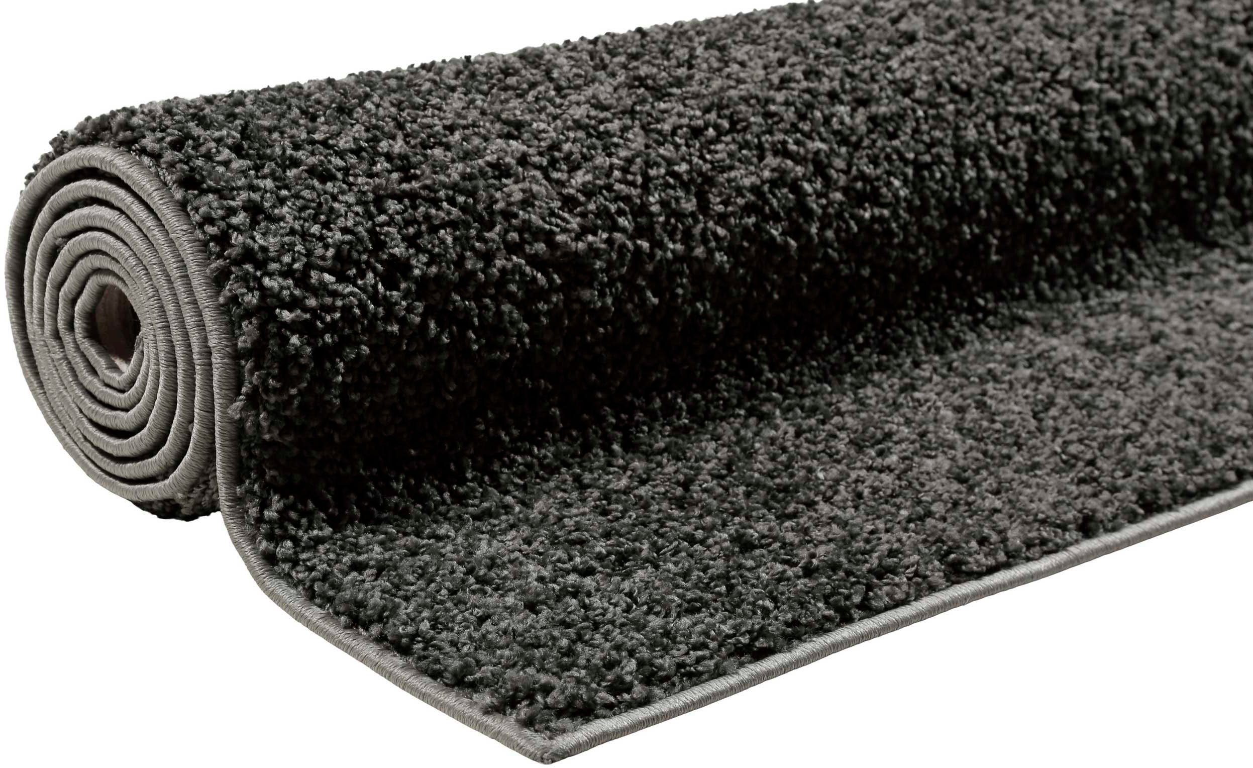 Hochflor-Läufer Whisper Shag, Esprit, rechteckig, Höhe: 30 mm, Wohnzimmer, Schlafzimmer, uni, waschbar, mit Antirutschbeschichtung