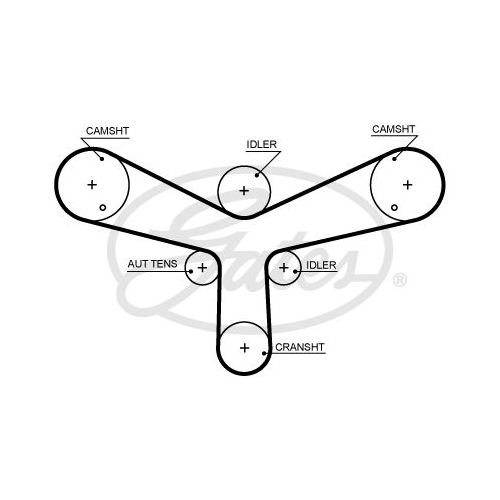 GATES ZAHNRIEMEN 5624XS - ATU