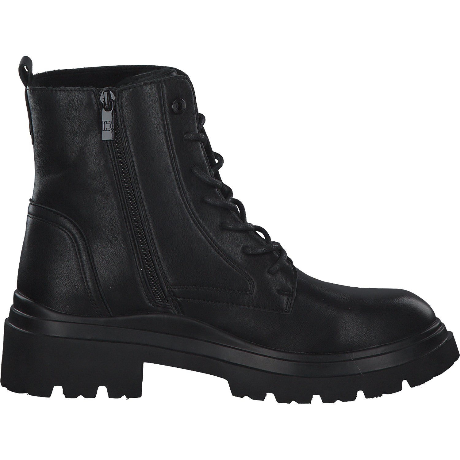 Tom Tailor 4295201, Schnürstiefeletten, Damen, Black Black