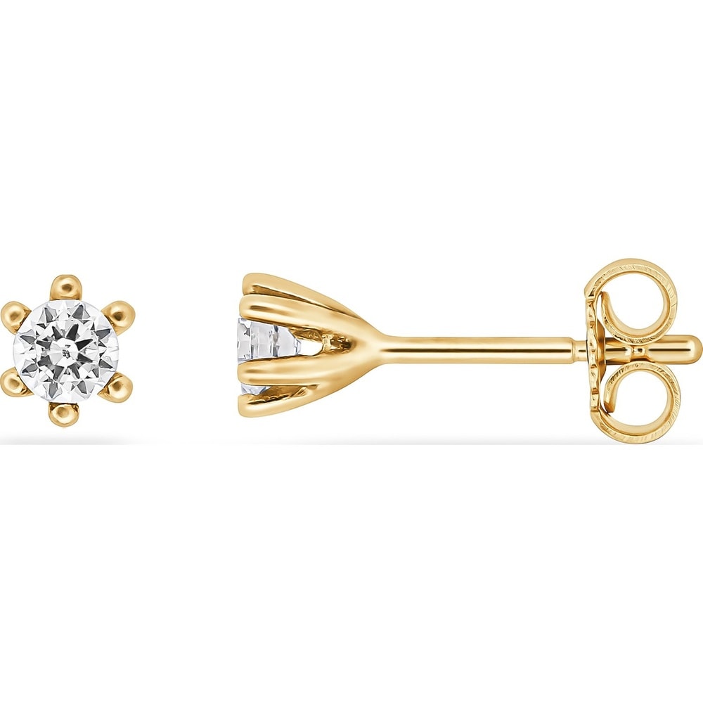 FAVS Boucles d'oreilles à fermoir à poussette 375 Or jaune Boucles d'oreilles